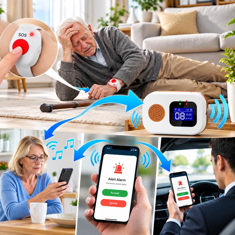 WiFi Caregiver Pager System for Home Care – Wireless Call
