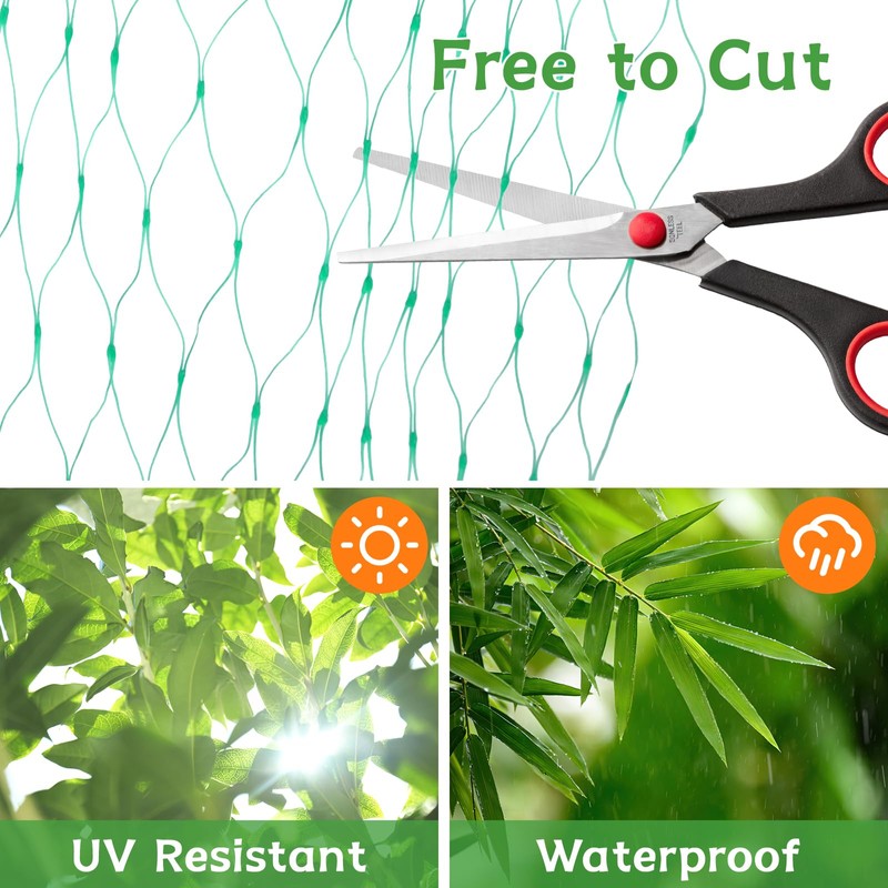 Bird Protection Net, Bird Net, Tight Mesh, 4 x 10