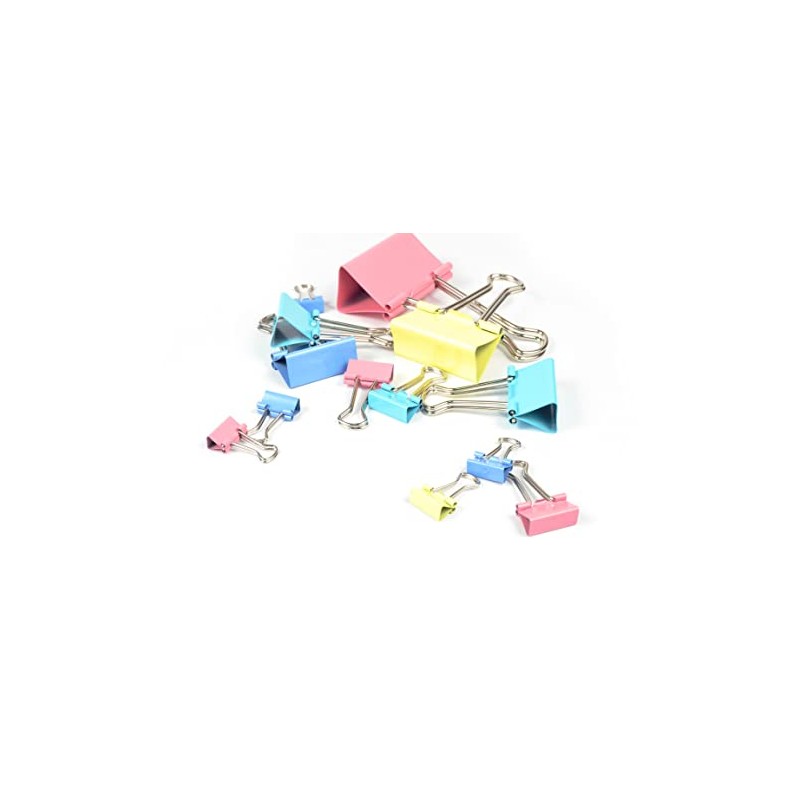 Peach Multi-Purpose Clips - 100 Clips in Various Sizes Assorted