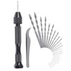 CESFONJER 25 pcs Pin Vise Hand Drill Bits | Micro