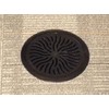 Access Floor Systems AirFuse Swirl Diffuser, Black, 8" Round, Resin,