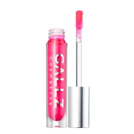GALLZ Flashing Gloss, 01 Princess PINK, 0.1 oz (2.8 g), Lip Gloss, Glitter, Pink, Moisturizing, Explosive, Sheer, Coloring