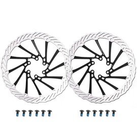 Remeiven Disc Brake Rotor 160/180 /203 mm, 2 Pack Colorful Bike Brake Rotors for Mtb Mountain Road Bicycle with Disc Braking System (BG3, 180)