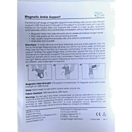 Natra Cure Unisex Magnetic Ankle Brace Support Strap Wrap Support One Size Fits All