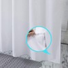 zokyer Clawfoot Tub Shower Curtain Round Wrap Around Circular Circle