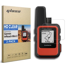 INNOSURE [2-PACK] Premium Glass Screen Protector for Garmin inReach Mini 2 Handheld Navigator 1.75" Display Anti Scratch (HD Clear)