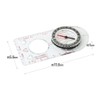 TATUM Mountaineering Compass with Scale Scale Scale Azimuth Magnet Map