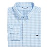 vineyard vines Men's On-The-Go Nylon Gingham Shirt, Jake Blue Plaid