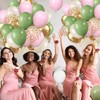 Sage Green Pink Balloons, 50pcs Olive Green Pastel Pink Sand