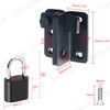 SAYAYO EMST3005-B Stainless Steel Door Bolt with Padlock Small Lockable