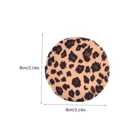 MERRYHAPY Leopard Print Powder Puff Powder Makeup Pads Supple Puff for Women Girl Cosmetics Tool Face Makeup Applicator Random Color