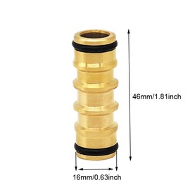 RecDec 2 Pack Garden Hose Quick Connect Fittings Coupler Male Adapter Extension Joint Extender Connector for Tap System 3/4 Inch GHT No-Leak Water Pipe Quick Disconnect 2-Way Connection