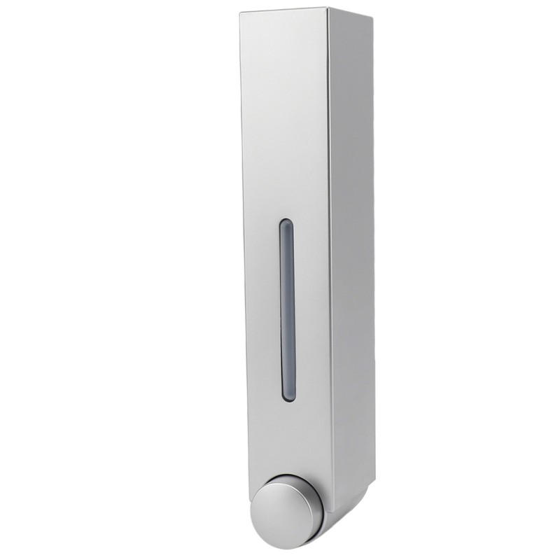 Manual Press Wall Mount Soap Dispenser Refillable Space Saving Shower