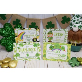 Lucky Charms & Shamrocks St. Patrick's Day Blank Postcards To Send To Friends & Family, 4"x6" Fill In Notecards (4 Different Designs) by AmandaCreation (20)