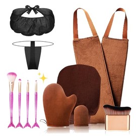 Set Piezas Autobronceador Incluye Guante Exfoliante Aplicador Loción Bronceadora Espalda Mini Cepillo Bronceador Sujetadores Bragas