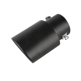 Auspuffrohr 62mm Edelstahl Blende Auspufftopf Auto End Endschalldämpfer Schwanz Throat Black Schalldämpfer Universal