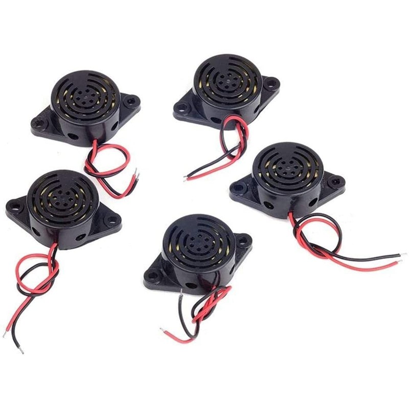 GZLCEU Piezo Buzzer, Continuous Tone, Electronic Buzzer, 3 V, 24