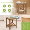 Y&M Outdoor Side Table, HIPS Adirondack Small Double Layer Table,