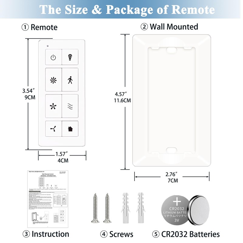 Ceiling Fan Remote Control Replacement for Harbor Breeze, Prominence