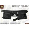 Graintex DS2312 11 Pocket Black Color Suede Leather Tool Belt/Tool