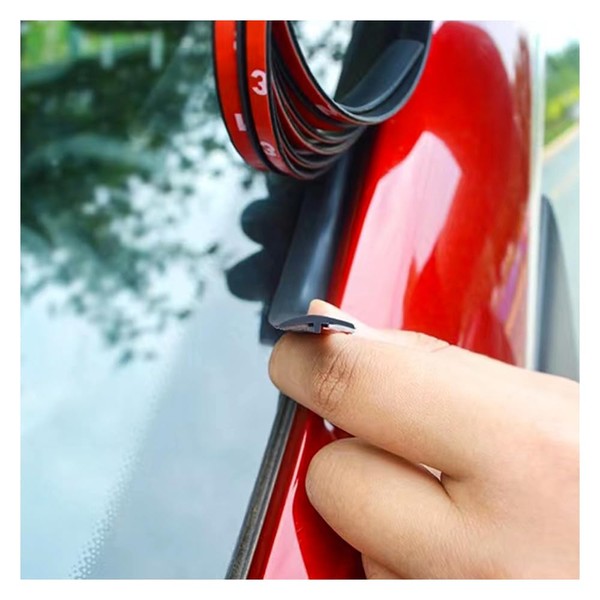 Car Weather Stripping,T-Shape Cuttable Car Windshield Trim Sunroof Seal with