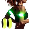 KOSKILL LED Armband Running USB Rechargeable(2 Pack), High Visibility Wristband