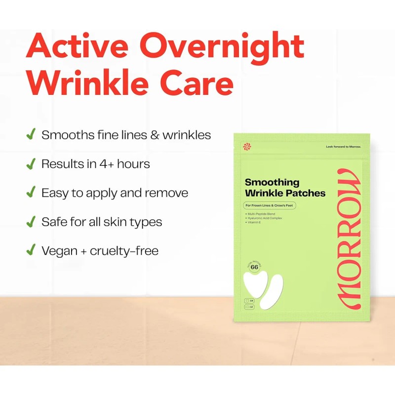 Morrow Beauty - Parches Antiarrugas Con Péptidos - Parches N