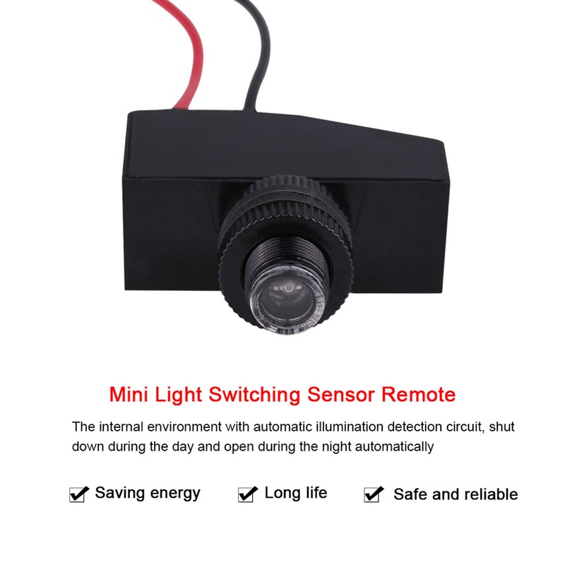 Photocell Switch, 12V 24V 36V 48V, Automatic Light Sensor Controller,