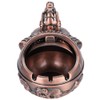 Zinc Alloy Windproof Ashtray Innovative Elephant Styling Embossed Ornaments for