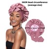 Mcoser Dark Pink Silk Sleep Bonnets for Women,Adjustable Night Sleeping