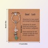 Crystal Keychain with Card, Good Luck Bead Stones Keychain Ideal