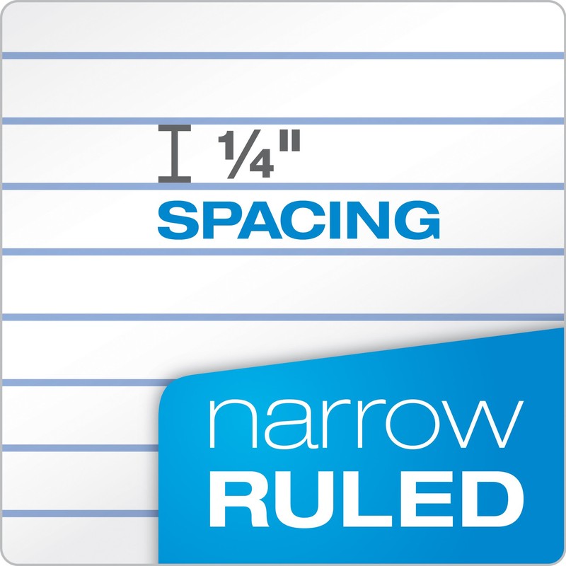 TOPS Docket Gold Writing Pads, 8-1/2" x 11-3/4", Narrow Rule,