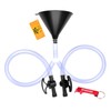 iPihsius Beer Bong Funnel, Beer Bong Double Header Black with