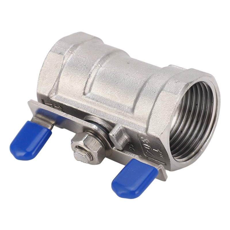 1in Full Port Ball Valve Stainless Steel Butterfly Shape Double