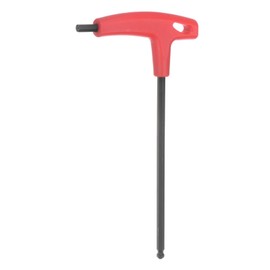 sourcing map T-Handle Ball End Hex Key Wrench 6mm Metric Long Arm CR-V Steel Ball Head Wrenches Spanner for Automotive Household Maintenance