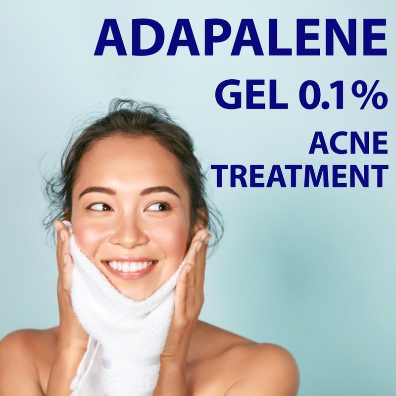 TARO Adapalene 0.1% USP Gel, Paraben Free, Retinoid Acne-Prone Facial