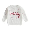 Bonangber Toddler Boy Girl Christmas Outfit Toddler Christmas Sweater Merry