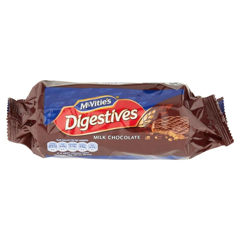 McVities Milk Chocolate Digestives Roll (266-gram) 2-pack Imported from UK