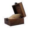 LONMAIX 2PCS/PACK Walnut Wood Box for Crafts, Jewelry Box and