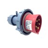 IEC60309 Industrial Connector Plug, 5Pin 16A 380V-415V 3P+E+N 6H IP67