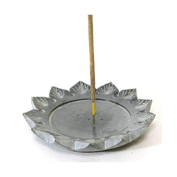 Soft Stone Sunflower Incense Stick, Cone, and Candle Burner.