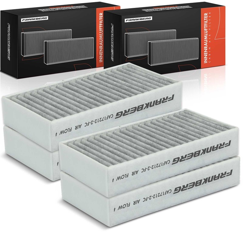 Frankberg 4x Cabin Air Filter Pollen Filter with Activated Carbon
