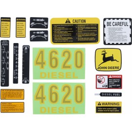 JD4620 Hood Decal Set fits JD 4620