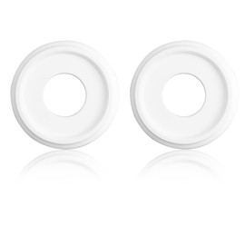 INCREWAY 2Pcs Lighting PU Ceiling Medallion Ceiling Cover Plate Ceiling Fan Medallion Home for Light Fixtures Ceiling Light Trim, 10 Inch OD x 3.8 Inch ID