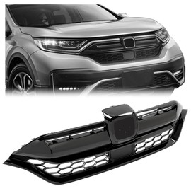 Kojem Front Bumper Grill Grille Compatible with 2020-2022 Honda CRV CR-V 71121-TLA-A60 08F21-TLA-100B Honeycomb