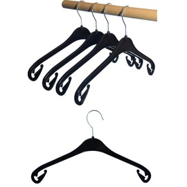 Hagspiel Plastic Hangers Pack of 20 Plastic Hangers 38 cm Black