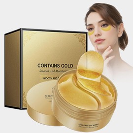 Zynxel Under Eye Patches, Gold Eye Masks for Puffy Eyes, Under Eye Masks, Nourish, Firm, Hydrate For Under Eye Treatment Women, Helps Reduce Puffy Eyes And Dark Circles (30 Pairs)