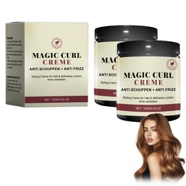 Curls Treatment, Cream for Natural Curls, Curl Defining Cream, Nourishing and Nourishing Curls, Expression and Moisture for the Strands, Suitable for All Hair Types, Pack of 2
