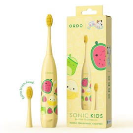 ORDO Squishmallows Toothbrush, Sonic Battery Toothbrushes for Kids, Soft Bristles, Extra Brush Head Inc, Gift for Kids Aged 4 Years and Up, Battery Included, Wanda