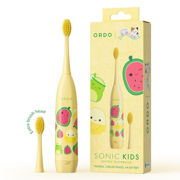 ORDO Squishmallows Toothbrush, Sonic Battery Toothbrushes for Kids, Soft Bristles,